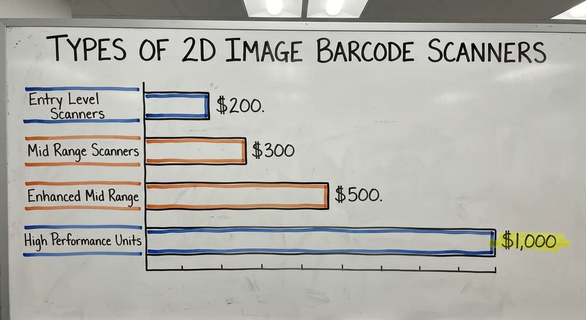 Types of 2D Image Barcode Scanners, in figures