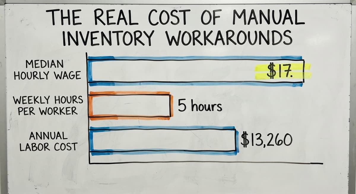 The Real Cost of Manual Inventory Workarounds, in figures