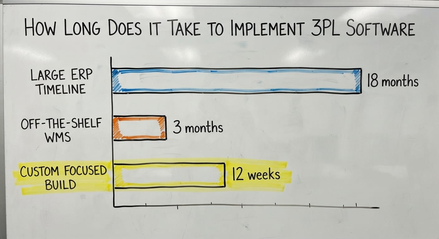How Long Does It Take to Implement 3PL Software, in figures
