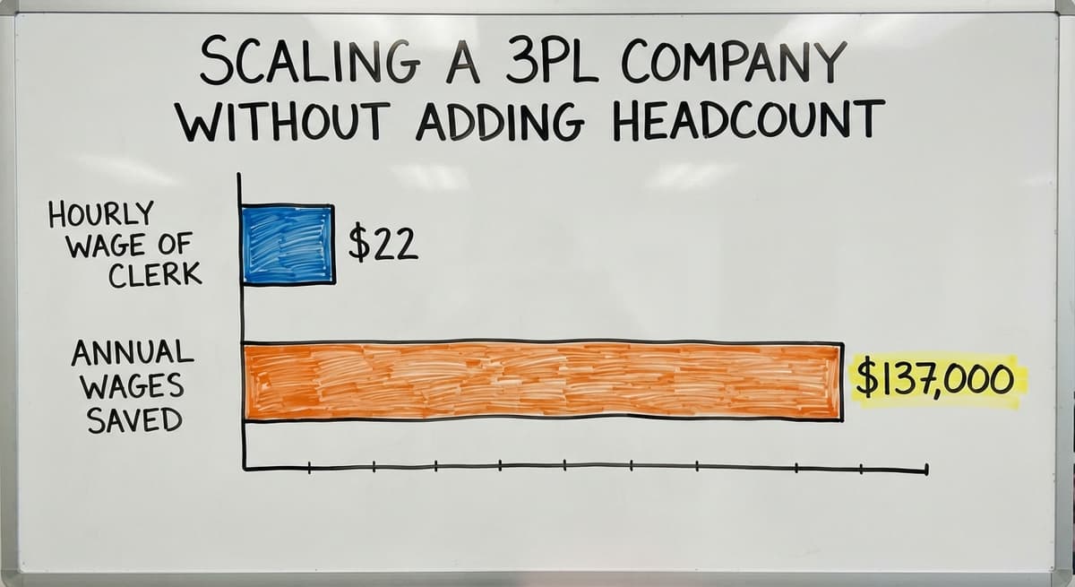 Scaling a 3PL Company Without Adding Headcount, in figures