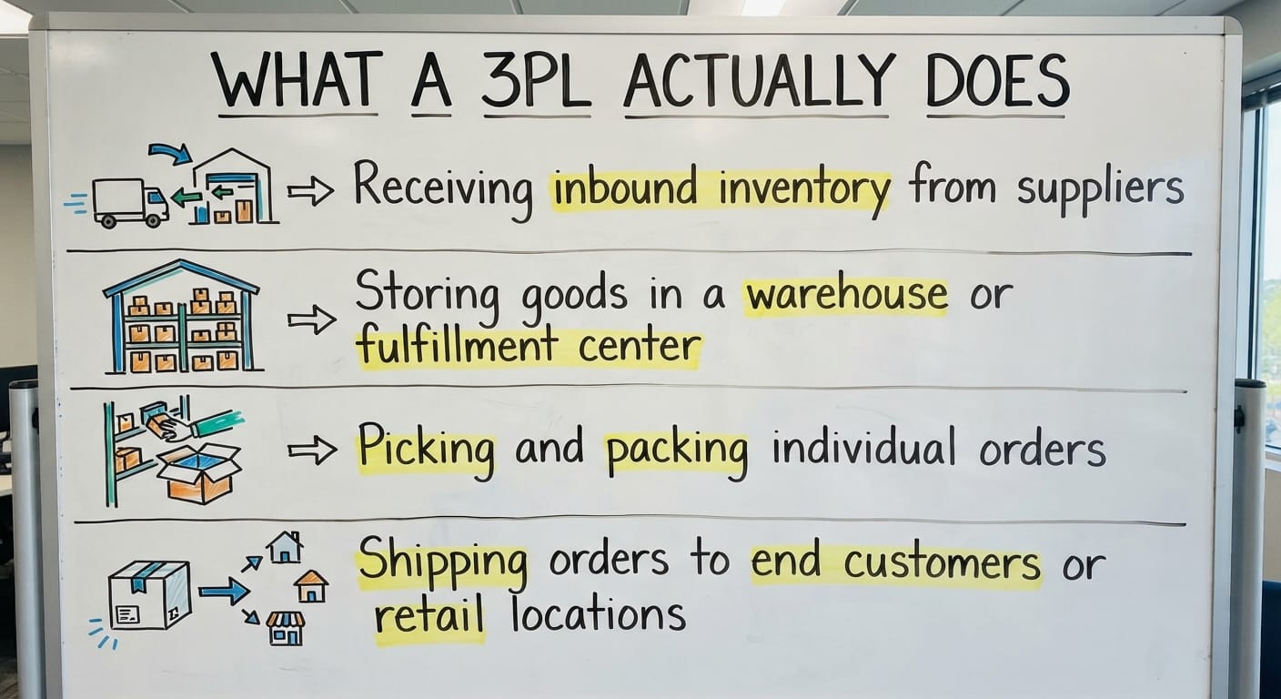 What a 3PL Actually Does, drawn out