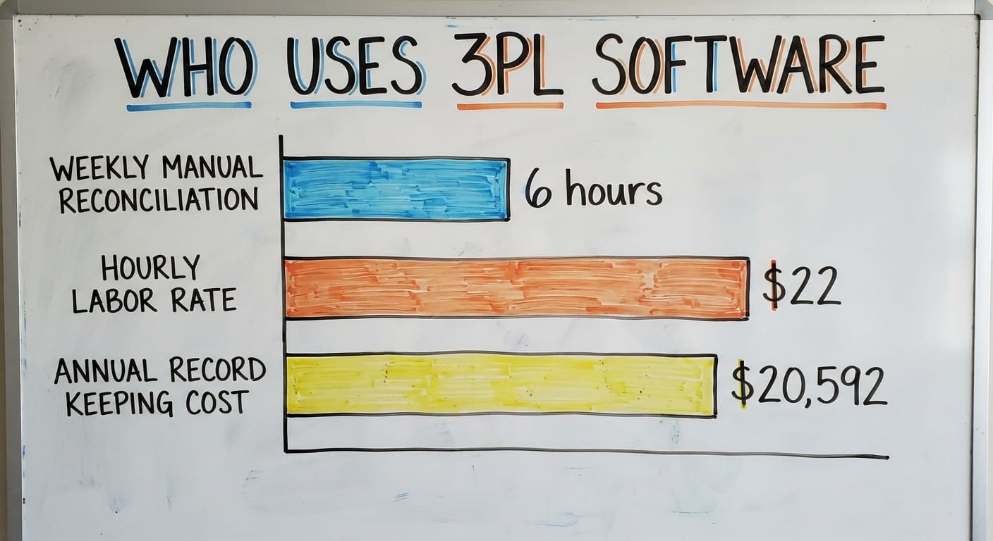 Who Uses 3PL Software, in figures