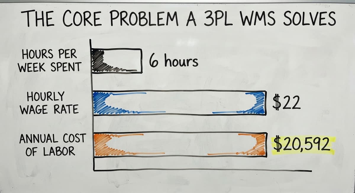 The Core Problem a 3PL WMS Solves, in figures