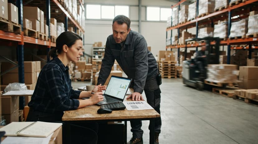 The team who would use accounting and inventory software for small business, mid-task