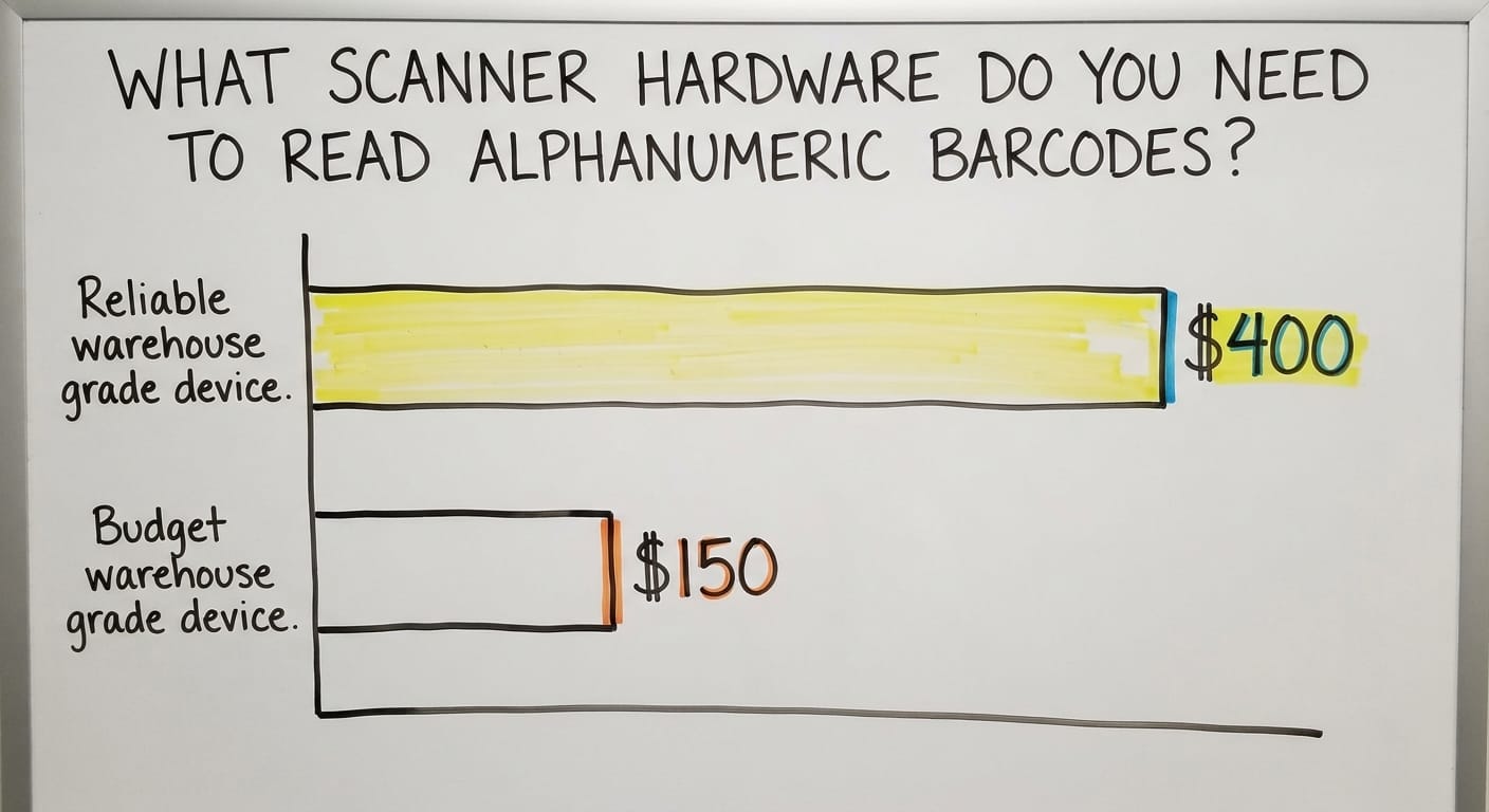 What Scanner Hardware Do You Need to Read Alphanumeric Barcodes?, in figures