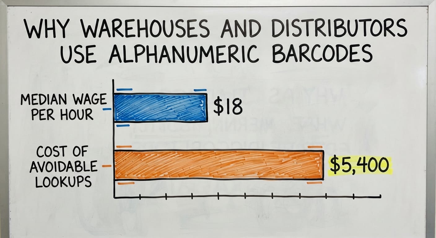 Why Warehouses and Distributors Use Alphanumeric Barcodes, in figures