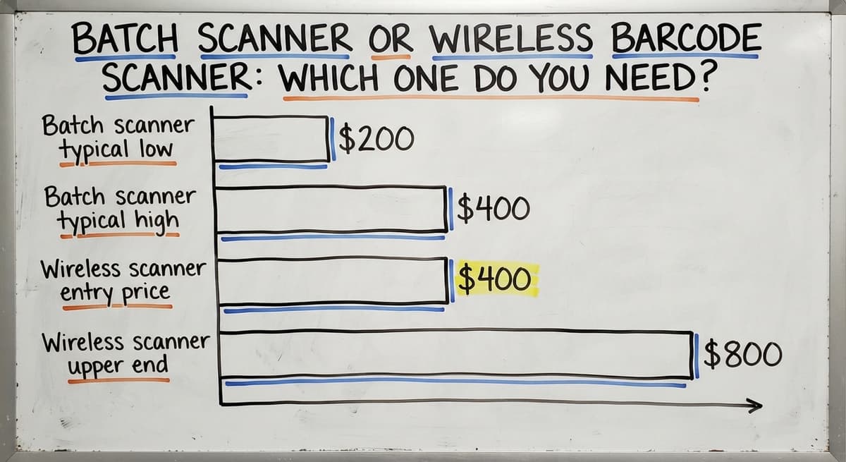 Batch Scanner or Wireless Barcode Scanner: Which One Do You Need?, in figures