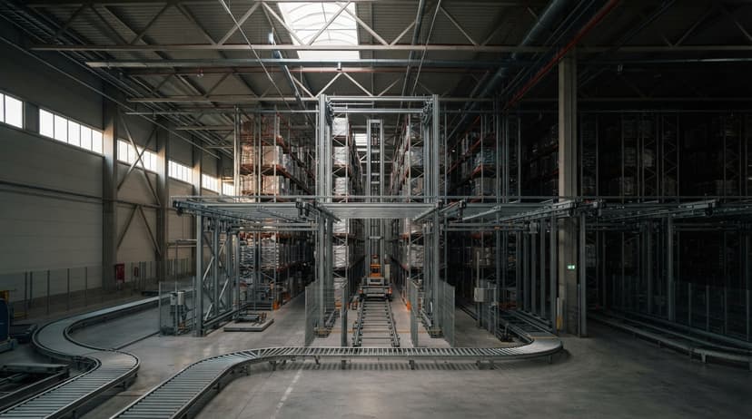 The start of a shift, before asrs automated storage retrieval system records anything