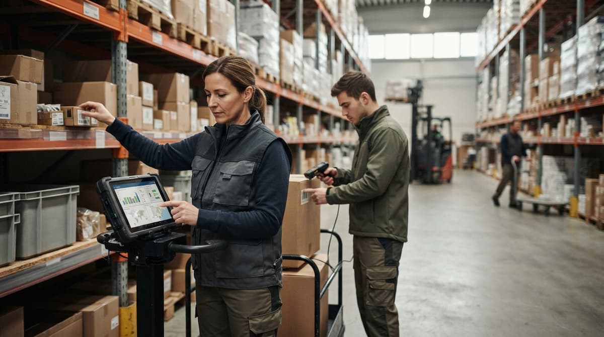 The team who would use automated inventory management system, mid-task