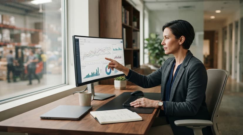 Reviewing the figures b2b inventory management produces
