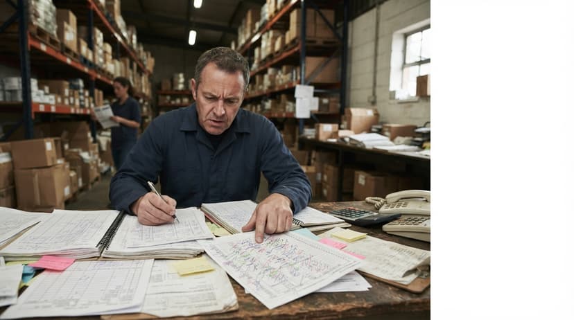 The manual process b2b inventory management replaces