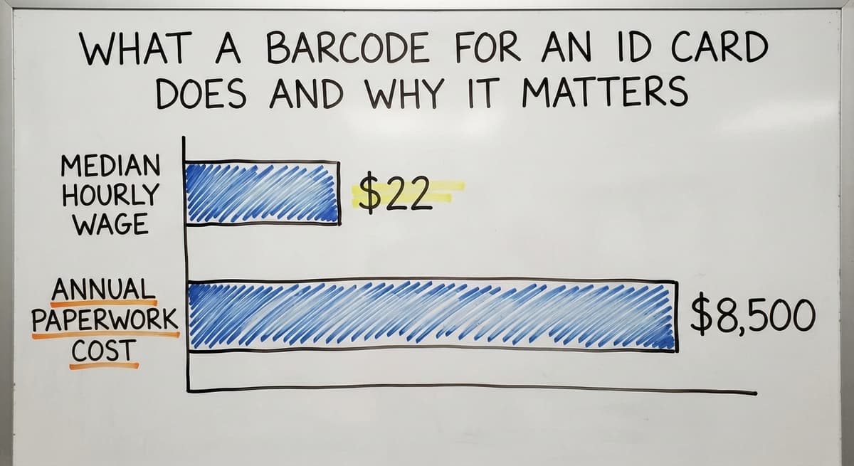 What a Barcode for an ID Card Does and Why It Matters, in figures