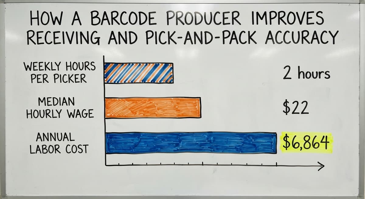 How a Barcode Producer Improves Receiving and Pick-and-Pack Accuracy, in figures