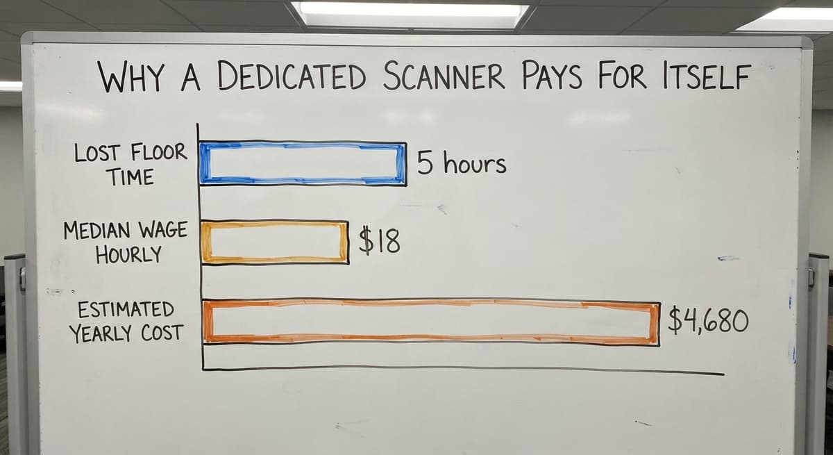 Why a Dedicated Scanner Pays for Itself, in figures