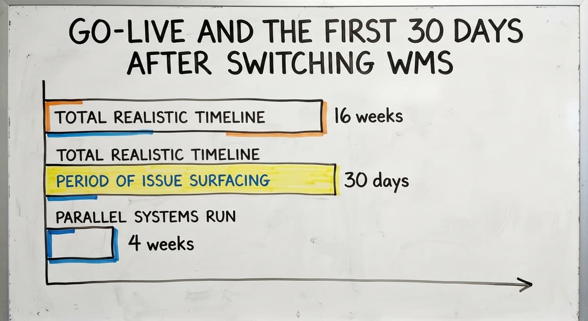 Go-Live and the First 30 Days After Switching WMS, in figures