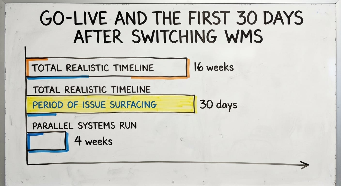 Go-Live and the First 30 Days After Switching WMS, in figures