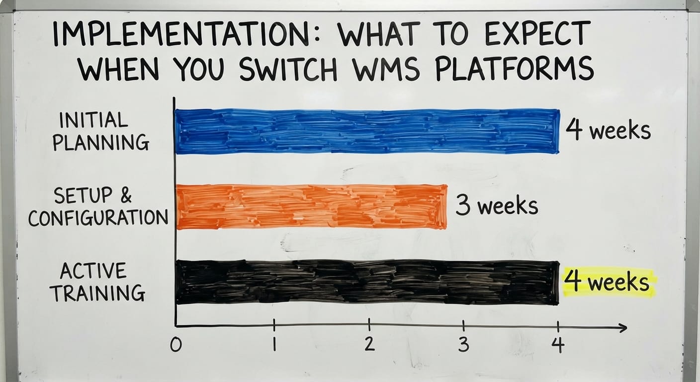 Implementation: What to Expect When You Switch WMS Platforms, in figures