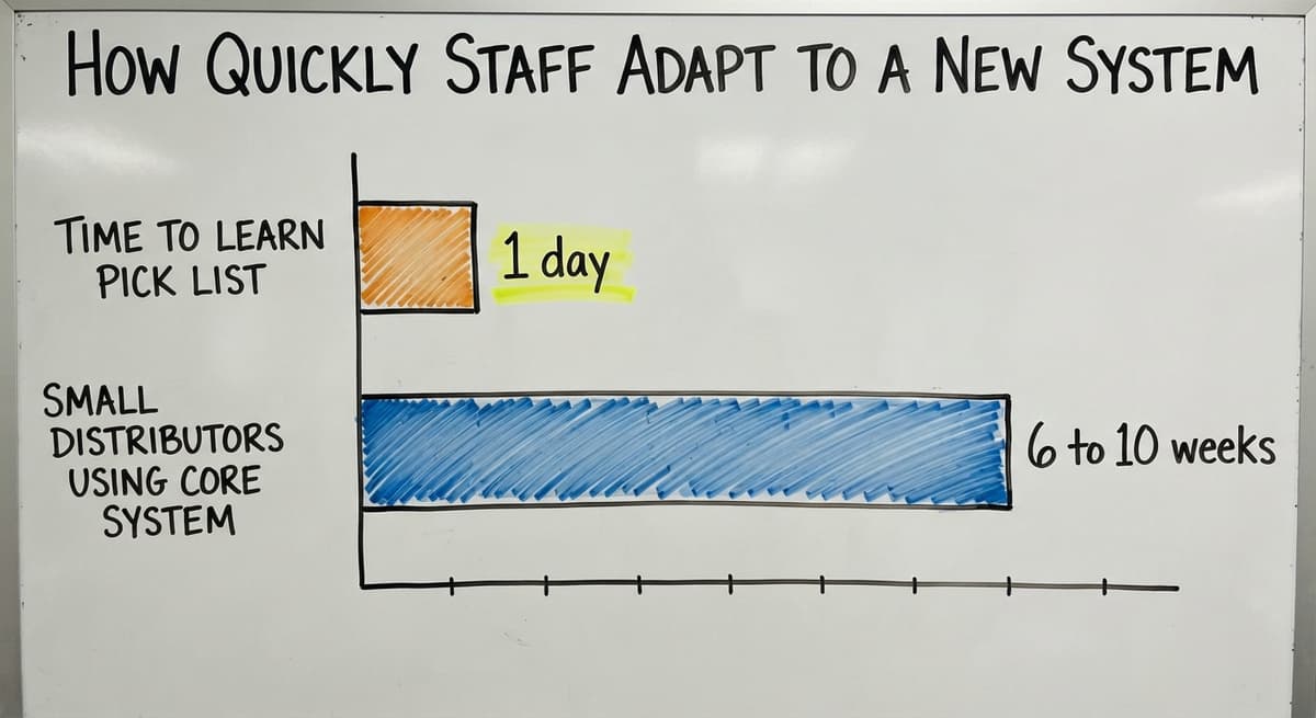 How Quickly Staff Adapt to a New System, in figures