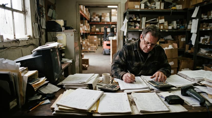 The manual process calculate beginning inventory replaces