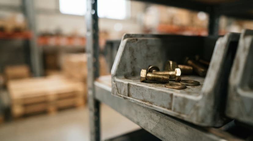 Close detail from the work classification of inventory supports
