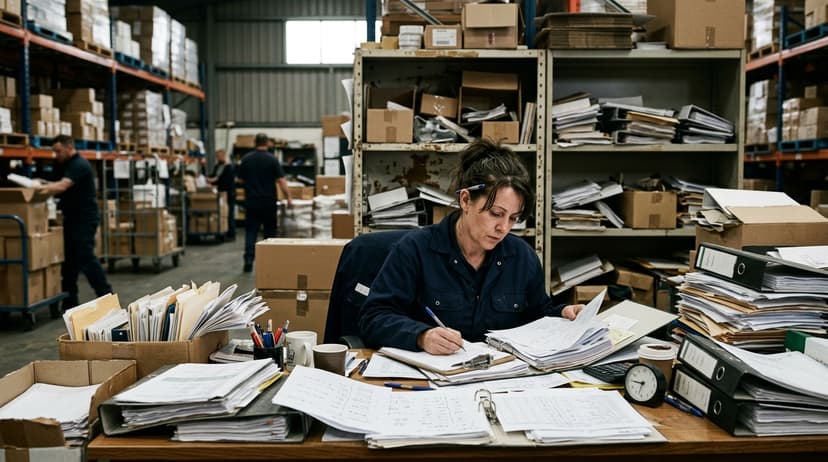 The manual process cloud warehouse management system replaces