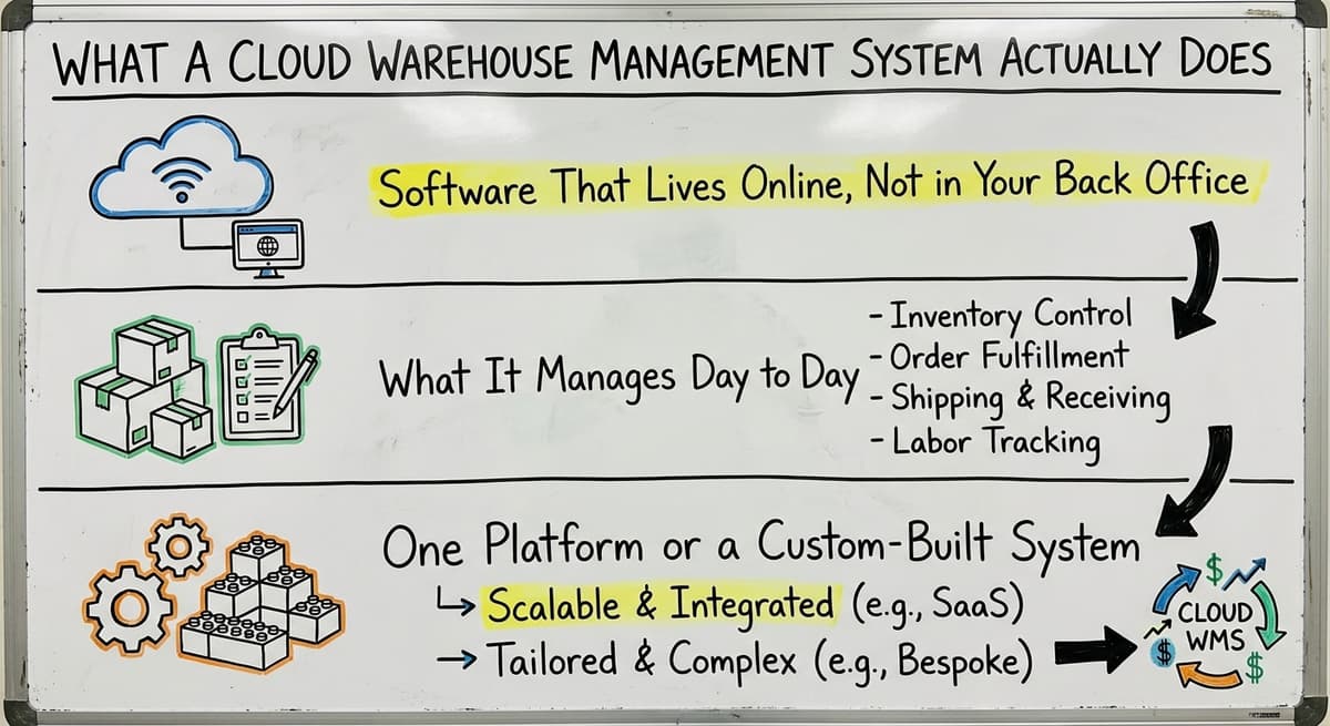 What a Cloud Warehouse Management System Actually Does, drawn out