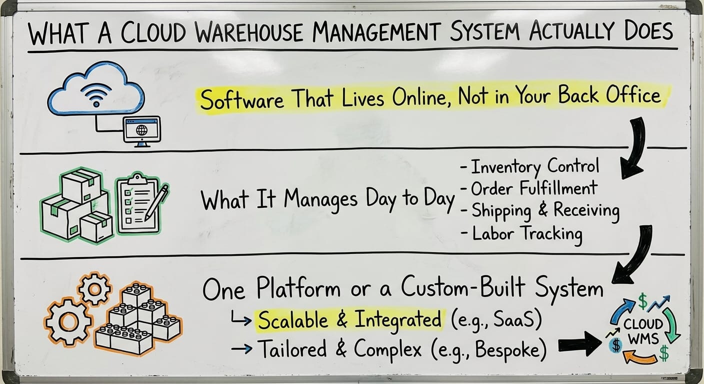 What a Cloud Warehouse Management System Actually Does, drawn out