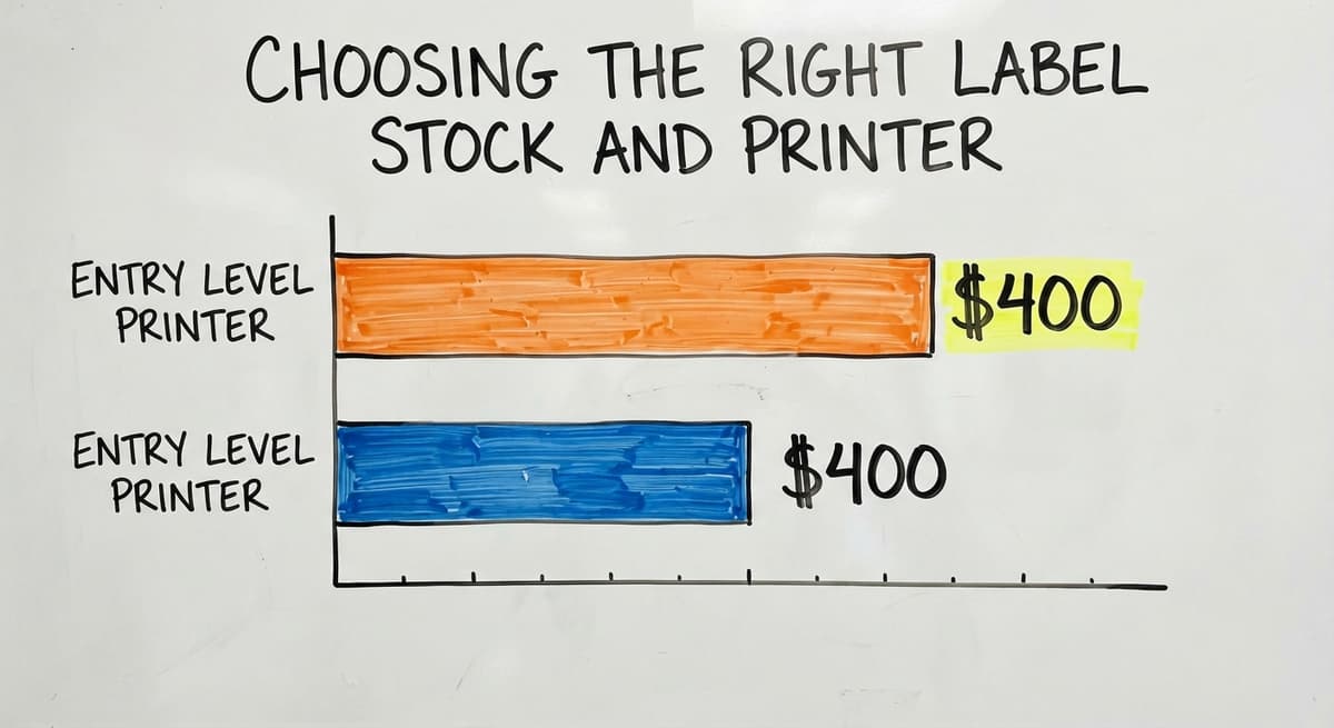Choosing the Right Label Stock and Printer, in figures