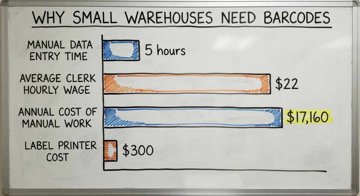 Why Small Warehouses Need Barcodes, in figures