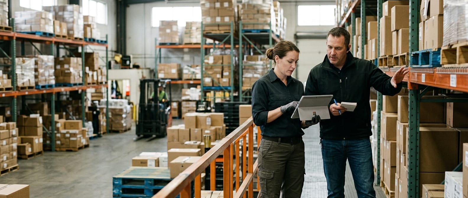The team who would use custom inventory management software, mid-task