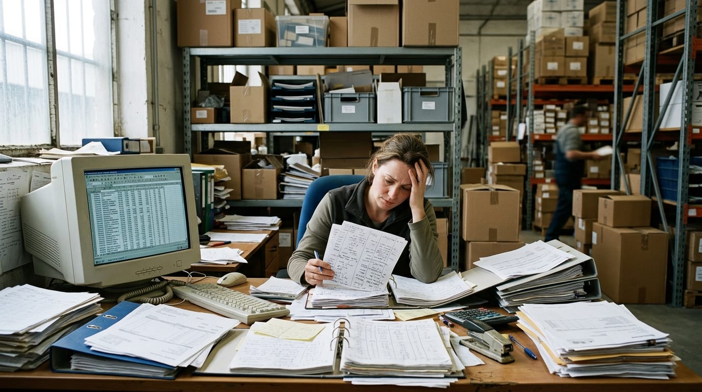 The manual process custom inventory management software replaces