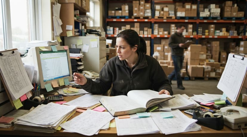 The manual process efficiency inventory management replaces