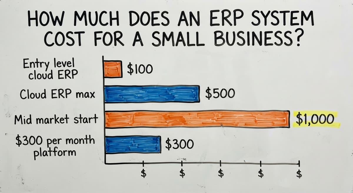 How Much Does an ERP System Cost for a Small Business?, in figures