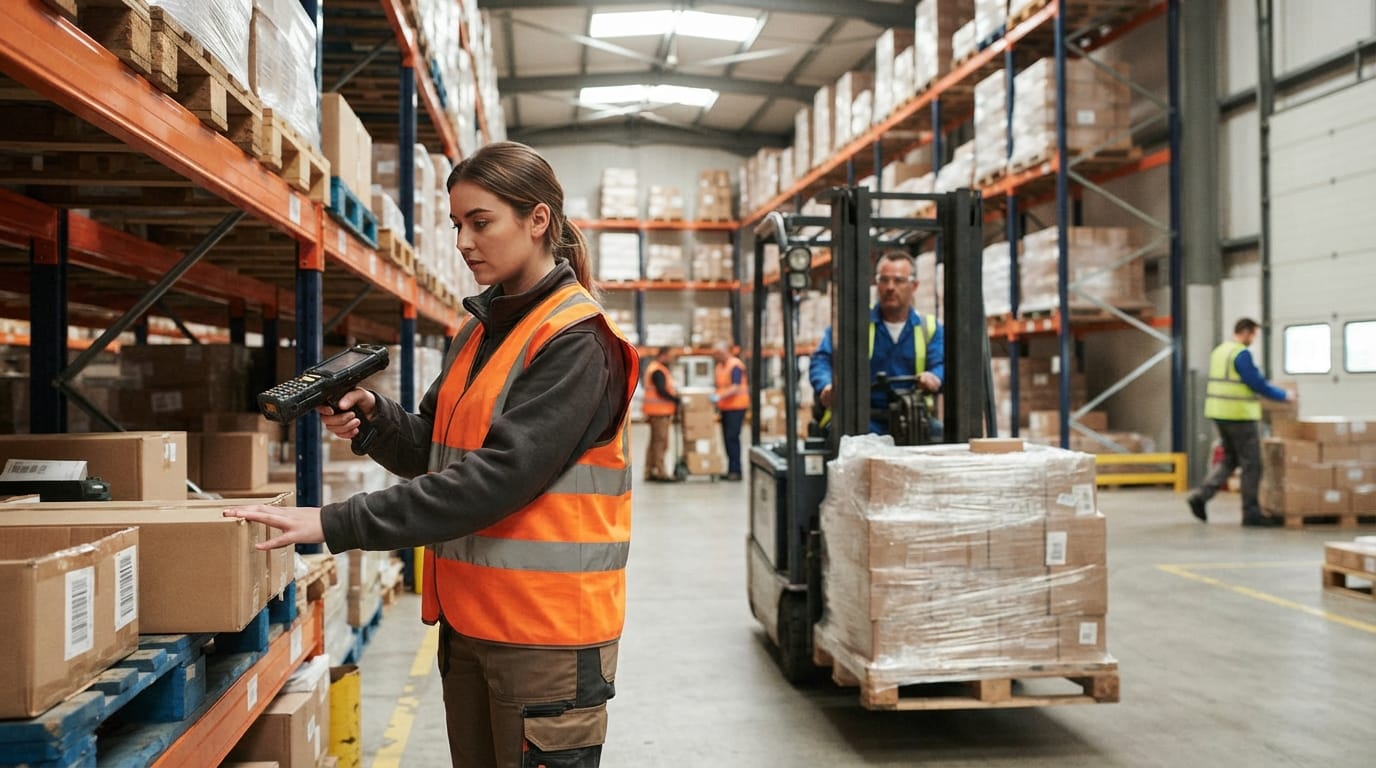The team who would use examples of warehouse management system, mid-task