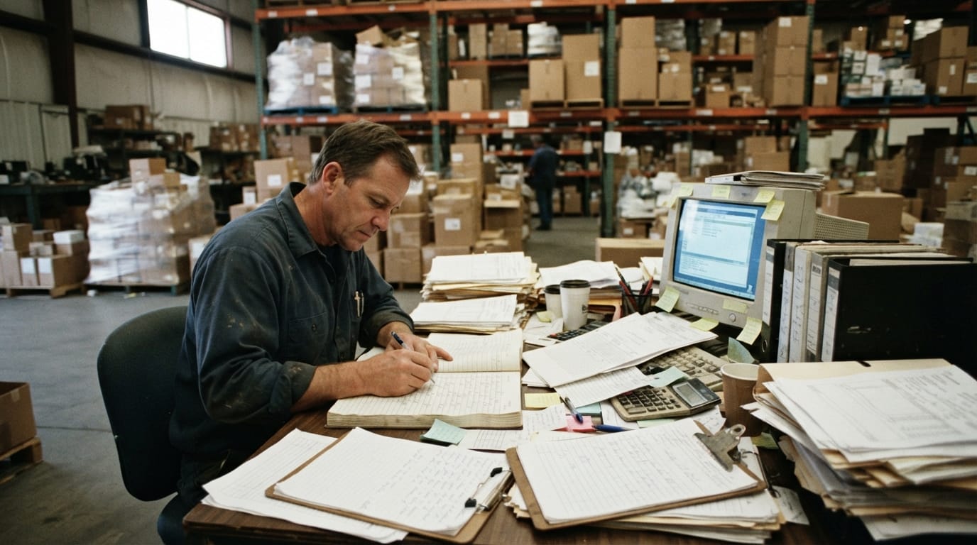 The manual process examples of warehouse management system replaces