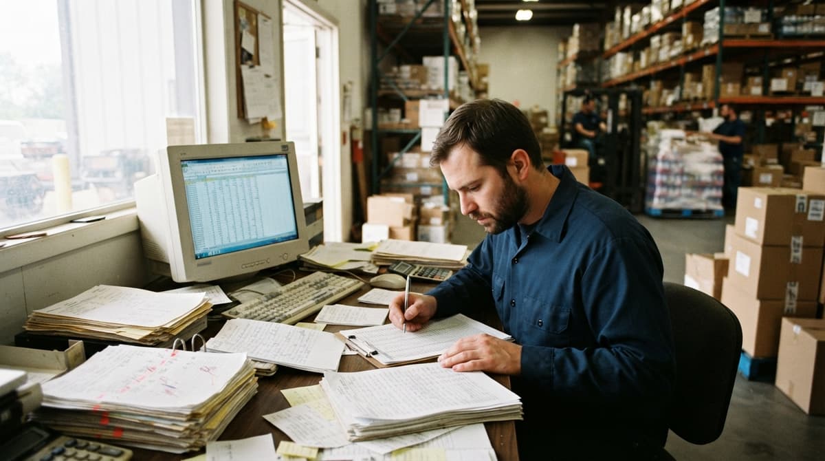 The manual process excel barcode replaces