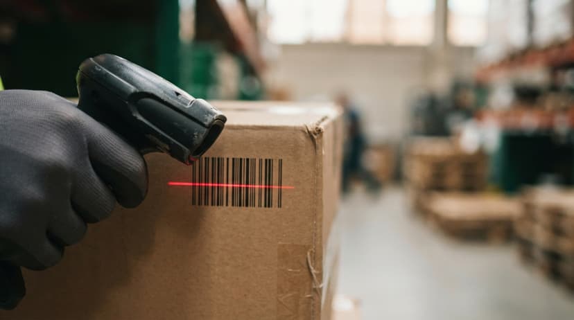 Close detail from the work how barcode scanning works supports