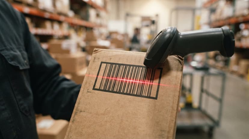Close detail from the work how do barcodes work supports