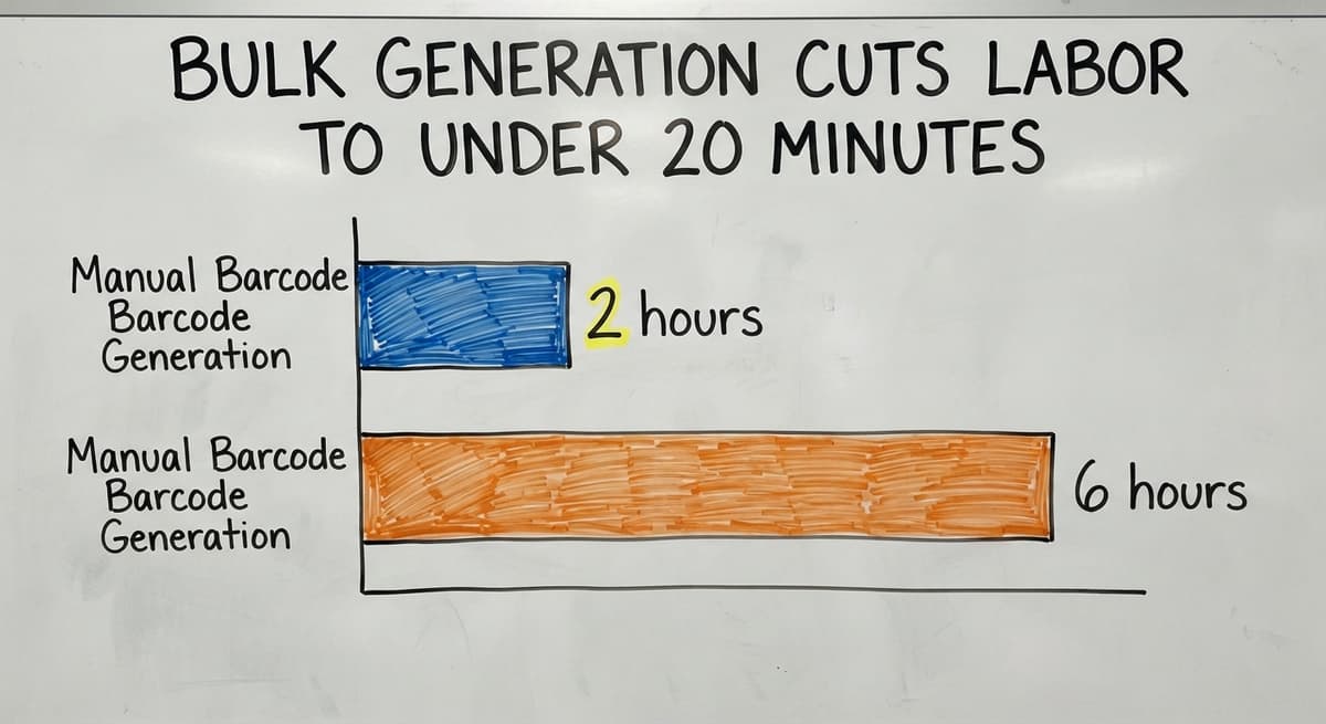Bulk Generation Cuts Labor to Under 20 Minutes, in figures