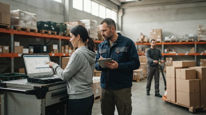 The team who would use how to build a warehouse management system, mid-task