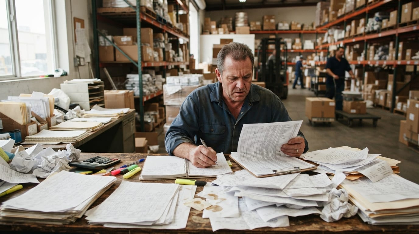 The manual process how to build a warehouse management system replaces