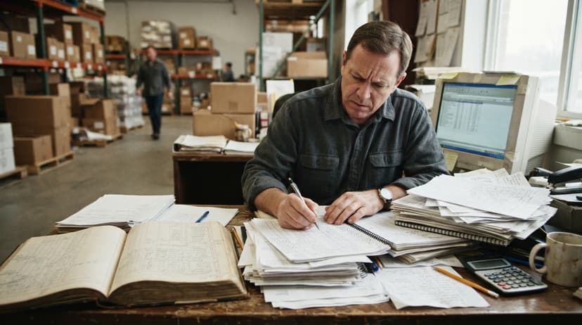 The manual process how to calculate cycle stock replaces