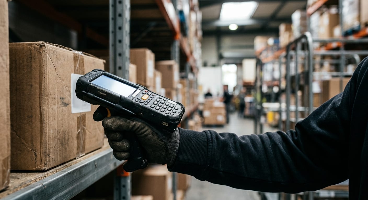 Close detail from the work how to choose a warehouse management system supports