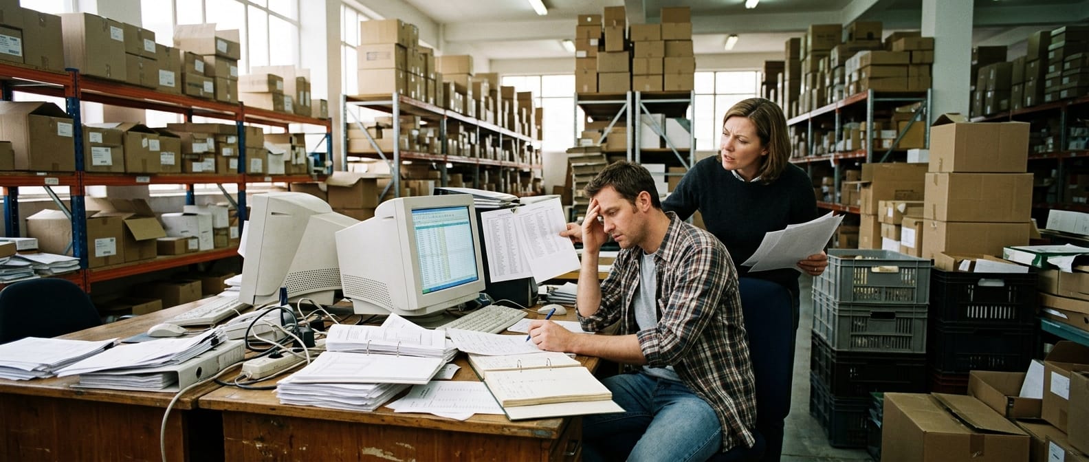 The manual process how to choose a warehouse management system replaces