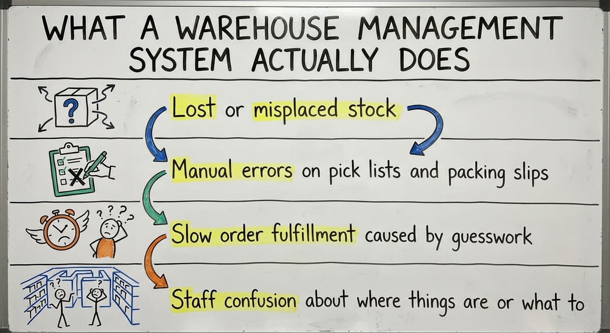 What a Warehouse Management System Actually Does, drawn out