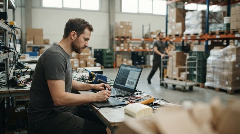 The team who would use how to create a barcode, mid-task