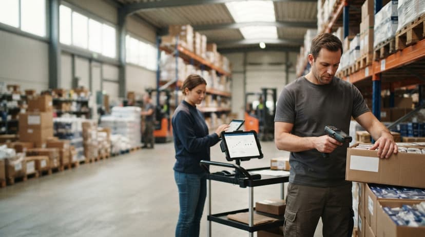 The team who would use how to create a barcode system for inventory, mid-task