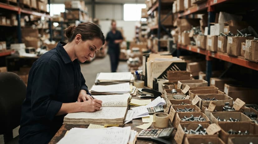 The manual process how to create a barcode system for inventory replaces