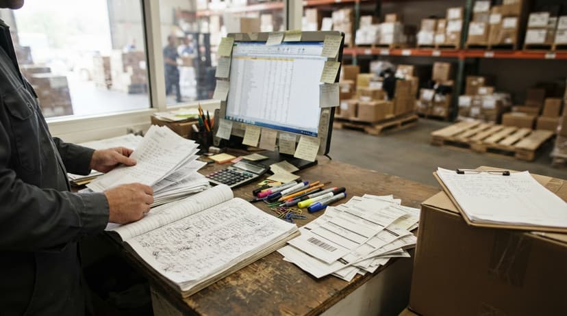The manual process how to create a barcode replaces