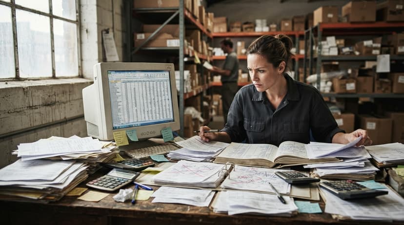 The manual process how to create an inventory tracking system? replaces